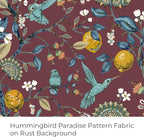 Rust Vintage Floral Curtains 84 Inch Long Luxury Whimsical Euro Flower Lemon Hummingbird Patterned Waverly Mid Century Colorful Blackout Drapes for Living Room Bedroom