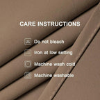 Joydeco Blackout Curtains for Bedroom 90 inch Long 2 Panels, Thermal Insulated Room Darkening Curtains with Grommets, Soft Window Drapes for Living Room (W52 x L90 Inch, Khaki)