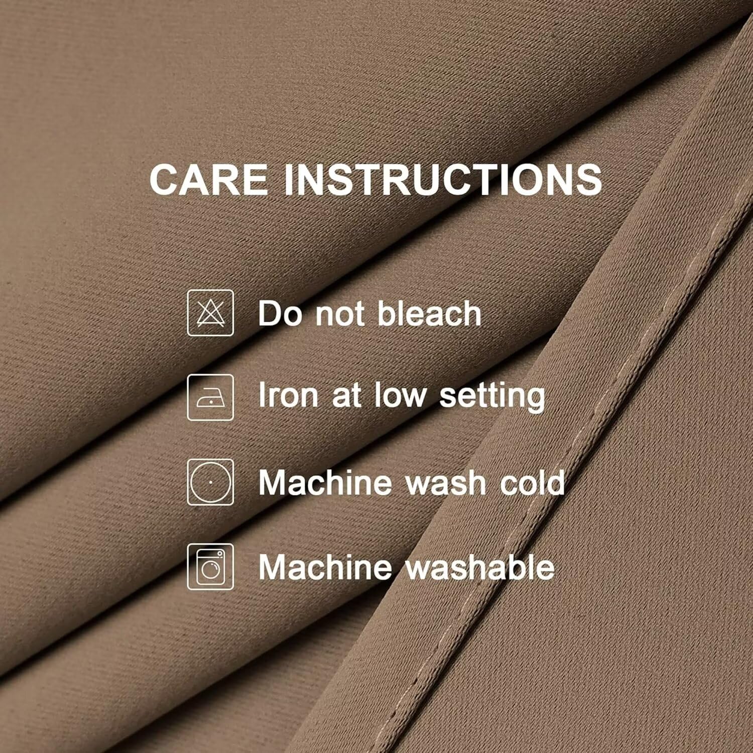 Joydeco Blackout Curtains for Bedroom 90 inch Long 2 Panels, Thermal Insulated Room Darkening Curtains with Grommets, Soft Window Drapes for Living Room (W52 x L90 Inch, Khaki)