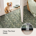 4x6 Area Rugs for Entryway, Green Washable Non-Slip Area Rug for Kitchen