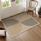 Lahome Enfys Rainbow Front Door Mat, 32"x48" Washable Non Slip Entry Way Rugs Indoor, Farmhouse Neutral Non Slip Non Shedding Lightweight Floor Carpet for Kitchen Bedroom Porch