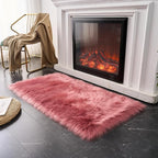 EasyJoy Ultra Soft Fluffy Shaggy Area Rug, 2 x 4 ft Rectangle, Blush Pink