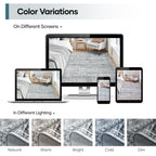 5x7 Area Rug for Living Room Bedroom, Non-Slip Washable Grey Carpet