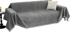 MYSKY HOME Oversized Couch Cover Sofa Covers Couch Covers for 3 Cushion Couch Sofa Pet Friendly L Shaped Sectional Couch Cover Non Slip Furniture Protector for Kids, 91"x150", Dark Grey