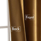 MIULEE Gold Velvet Curtains 52x84 inches Luxury Blackout Curtains