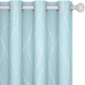 Deconovo Living Room Curtains 54 Inches Long, Blackout Curtains for Bedroom