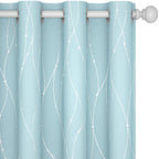 Deconovo Living Room Curtains 54 Inches Long, Blackout Curtains for Bedroom