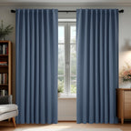 Deconovo Blackout Curtains for Bedroom, Living Room Curtains 95 Inches Long