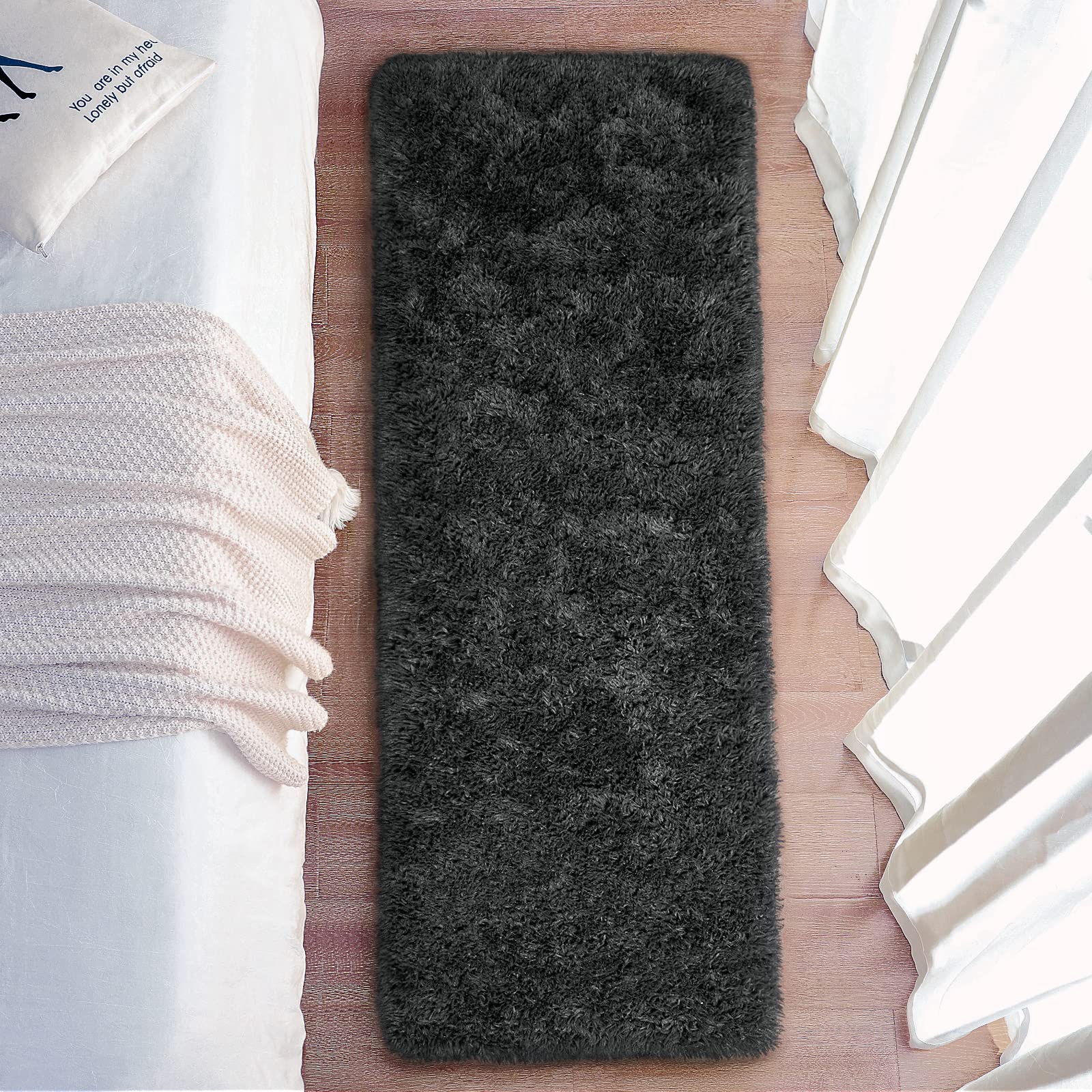 Chicrug Soft Runner Rugs for Bedroom Living Room Plush Fluffy Rug 2x6