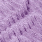 BEDELITE Fleece Blanket Twin Size – 3D Ribbed Jacquard Soft and Warm Decorative Fuzzy Blankets – Cozy, Fluffy, Plush Lightweight Throw Blankets for Couch, Bed, Sofa(Lavender, 60x80 inches)