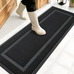OLANLY Front Door Mat Outside 47x17, All-Season Heavy-Duty Rubber Doormat