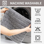 Velvet Couch Covers for Dogs, Dog Sectional Couch Covers, Pet Couchs Cover for 2-3 Seater, Couchs Protector for Dogs, Sectional Sofa Cover for Pet Washable(1PC,Dark Grey,27.6"×70.9")