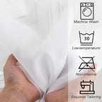 OWENIE Sheer Curtains 84 Inches Long 2 Panels Set, Sheer White Curtains for Living Room Bedroom 59 Inch Extra Wide, Modern Voile Filmy Rod Pocket Drapes, 2 Pcs, Each 59 W x 84L, White