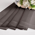 Chyhomenyc Chocolate Brown Sheer Curtains 54 Inch Long 2 Panels, Light Filtering Rod Pocket Voile Short Curtains Drapes for Living Room Bedroom Small Windows, 42Wx54L Inches