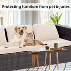 8 Piece Outdoor Cushion Covers, Patio Sofa Cushion Covers, Stretch Fit