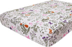 hyha Printed Couch Cushion Covers, Floral Sofa Covers Washable for 3 Cushion Couch, Stretch Pattern Outdoor Cushion Covers for Patio Furniture with Elastic Bottom(Large, Sage Wild Green)