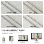 Joydeco Linen Blackout Curtains for Bedroom - 100% Light Blocking 1 Panels, White Drapes 100" W x 84" L, Thermal Insulated Room Darkening Curtains for Living Room, Rod Pocket & Back Tabs