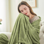 BEDELITE Fleece Blanket Sage Green Throw Blanket for Couch & Bed, Luxury Plush Cozy Fuzzy Blanket 50" x 60", Super Soft Warm Lightweight Throw Blanket for Travel Camping
