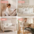Utopia Bedding 20x26 Pillow Inserts, White Throw Pillows for Couch, 2 Pack