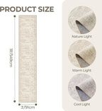 3x18 Washable Runner Rug for Hallway, Non-Slip Long Hallway Runner for Entryway, Soft Vintage Kitchen Mats for Floor, Abstract Dining Room, Bedroom, Living Room Rugs(3'x18', Beige/Ivory)