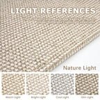 KOZYFLY Long Runners for Hallways 3x12 ft Washable Kitchen Runner Non Slip Rubber Backed Hallway Rugs Cotton Entryway Runner Rug Floor Carpet for Indoor Hall, Backdoor, Kitchen, Ivory/Khaki