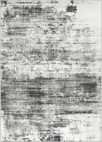 10x14 Area Rugs Washable Rug: Modern Abstract Living Room Rug Soft Anti-Skid Thin Carpet Indoor Floor Non-Shedding Carpets for Bedroom Dining Room Farmhouse Nursery Home Office Black Grey