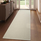 YDKGL 2x6 ft Kitchen Runner Rugs Mat Non Slip Woven Runners for Hallways Washable, Soft Long Entryway Laundry Hall Floor Runner Carpet for Indoor Backdoor Bedroom Living Room, Beige