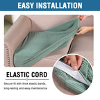 H.VERSAILTEX Super Stretch Stylish Cushions Covers/Furniture Cover Spandex Jacquard Small Checked Pattern Super Soft Slipcover Washable Individual