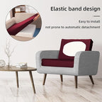 8Pcs Stretch Patio Cushion Covers,Outdoor Couch Covers Replacement,Outdoor Couch & Sofa Slipcovers,for Patio Furniture Cushion Covers,Washable Reusable urniture Protector (Wine Red,Cover Only)