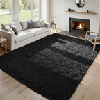 8x10 Area Rugs for Living Room Rug: Soft Fluffy Shag Black Rugs for Bedroom, Non-Slip Large Fuzzy Plush Rug Indoor Floor Carpet for Nursery Kids Boys Girls Room, Dorms, Playroom, Modern Home Decor