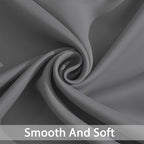 Yakamok Blackout Patio Curtains 100x96 Inches for Sliding Door Extral Wide Blackout Curtain Panels Thermal Insulated Room Divider - Grommet Top, 8' Tall by 8.3' Wide - Grey