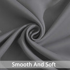 Yakamok Grey Room Darkening Curtains 84 inch Gray Sliding Door Drapes