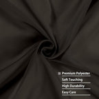 OWENIE Sheer Chocolate Curtains, Sheer Curtains 90 Inches Long 2 Panels Set, Rod Pocket Voile Fimly Sheer Drapes for Living Room/Bedroom, 2pcs, Chocolate, Each 42" W x 90" L