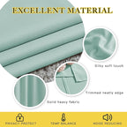 NICETOWN Seafoam Green Blackout Curtains 90 inches Long, Grommet Thermal Insulated Blackout Window Treatments Sound Reducing for Bedroom/Living Room, 2 Panels, W52 x L90