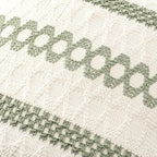 MIULEE Set of 2 Sage Green Boho Decorative Pillow Covers 18x18 Inch Farmhouse Rustic Couch Throw Pillows Modern Summer Cotton Cushion Covers Retro Cute Macrame Woven Spring Decor for Bed Sofa Chair