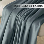 RYB HOME Velvet Curtains 102 inches Long, Extra Long High Ceiling Curtains