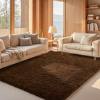 Ophanie Brown Rugs for Living Room Bedroom, 6x9 Fluffy Fuzzy Furry Carpet,Plush Soft Shaggy Bedside Indoor Floor Area Rug for Kids Girls Boys Baby Teen Dorm Nursery Decor with Over 99 pcs Pile fibers