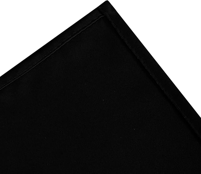 LEMOMO Black Blackout Curtains 34 x 54 Inch Length/Set of 2 Curtain Panels/Thermal Insulated Room Darkening Blackout Curtains for Bedroom