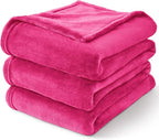 BEDELITE Fleece Blanket Hot Pink Valentines Throw Blanket for Couch & Bed, Luxury Plush Cozy Fuzzy Blanket 50" x 60", Super Soft Warm Lightweight Throw Blanket for Travel Camping