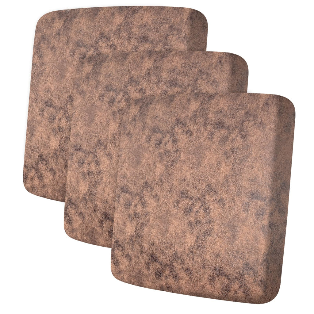 ANARACHON Leather Look Couch Cushion Covers Sofa Seat Slipcovers Sets Couches Furniture Protector for Sectional Armchair Loveseat Pets Kids Stretch Spandex Fabric (3 Cushion Sofa, Light Brown)