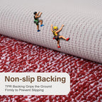Bathroom Rugs 30x20 Non Slip Washable, Red Bath Mat for Bathroom Floor Tub, Soft Absorbent Quick Dry Mats for Shower, Bathtub,Home Decor