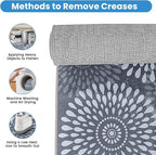 StepRite 2x6 Hallway Runner Rug, Washable Non-Slip Kitchen Rug for Entryway