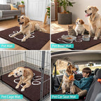 Smiry Dog Door Mat for Muddy Paws, Absorbent Non Slip Dirt Trapper, 54x32