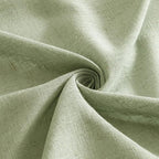 MIULEE Sage Green Linen Curtains 72 Inch Length for Bedroom Living Room, Soft Thick Linen Textured Window Drapes Semi Sheer Light Filtering Back Tab Rod Pocket Burlap Look Farmhouse Decor, 2 Panels