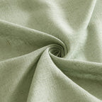 MIULEE Sage Green Linen Curtains 52x72 Inch Length for Bedroom Living Room