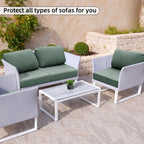 SUKAIKEQA 8PCS Patio Cushion Covers.Patio Furniture Couch SeatSlipcovers