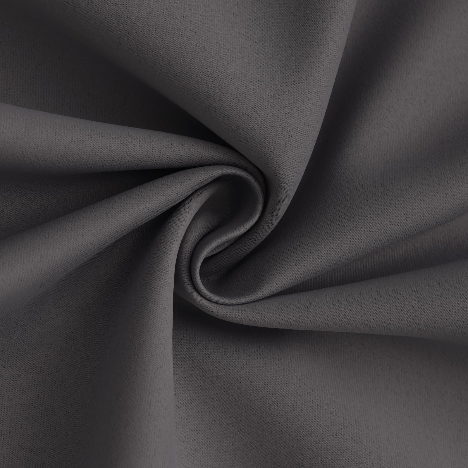 Yakamok Charcoal Grey 100% Blackout Curtains 63 Inches Long 50" Wide 2 Panel