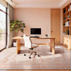 9x12 Area Rugs for Living Room, Pink Washable Non-Slip Large Carpet