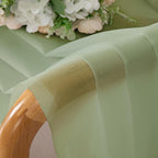 OVZME Light Green Sheer Curtains 72 Inches Long 2 Panels - Soft Light Filtering Window Sheer Panels for Living Room/Bedroom, Top Dual Rod Pocket, 1 Pair, Each 42Wx72L Inches
