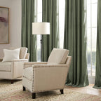 RYB HOME Sage Green Velvet Curtains for Bedroom Living Room